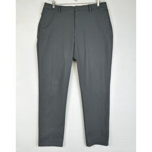 Banana Republic Athletic Slim Pants Gray Elastic Back Waist Men's 38x32